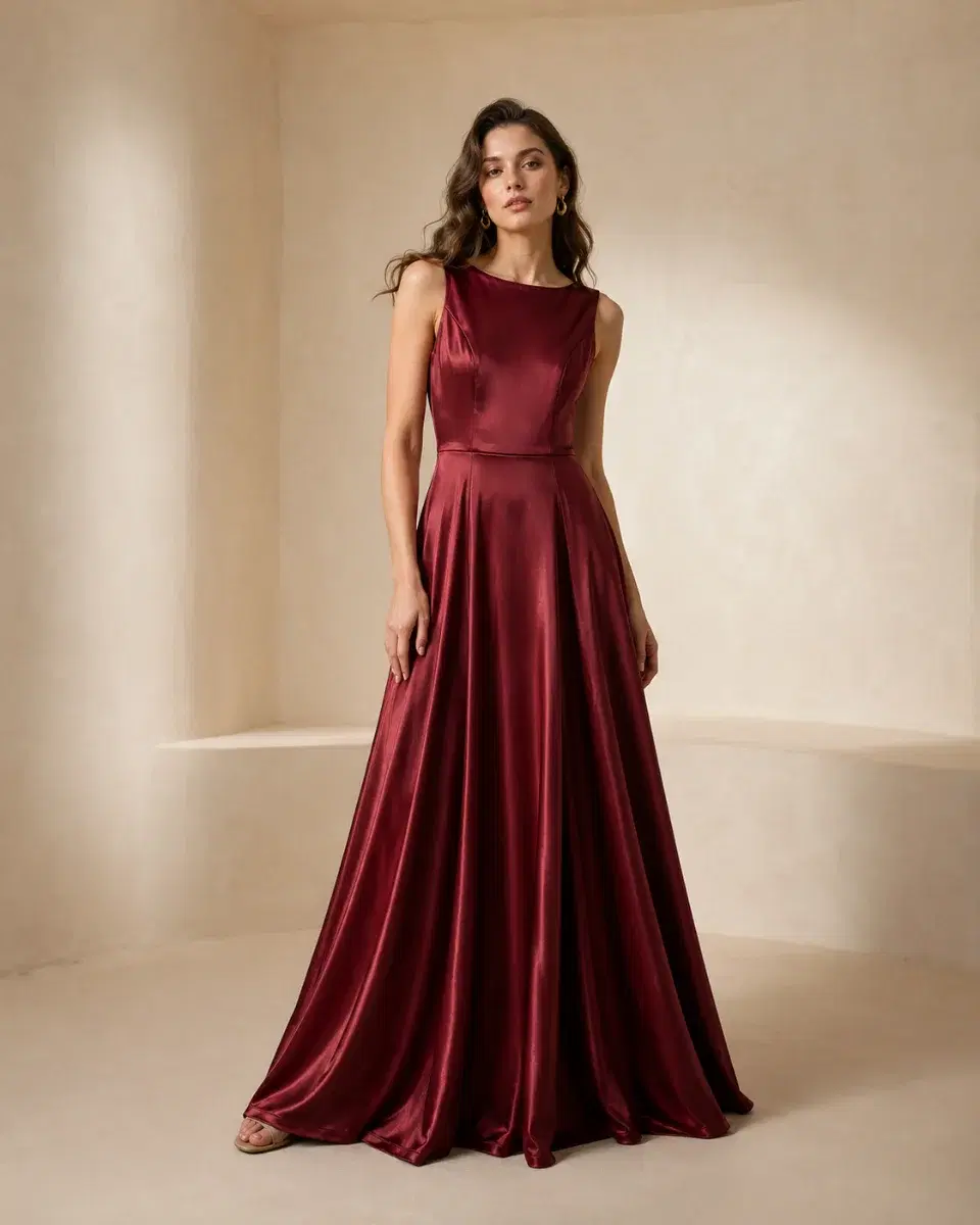 On-model photography example: the same garment worn by an AI-generated fashion model